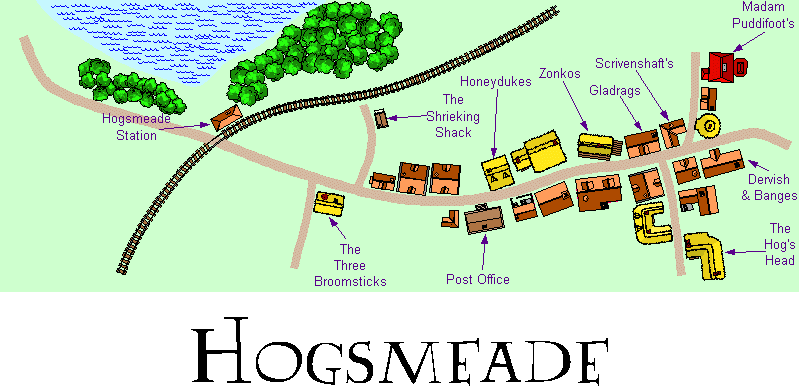Map of Hogsmeade and Environs